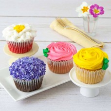 Cupcakes de flores gigantes