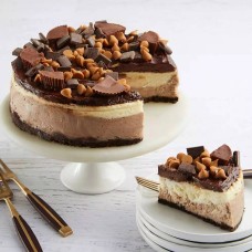 Tarta de queso con mantequilla de maní