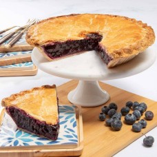 Pastel de arándanos abundante