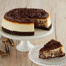 Tarta de queso con chispas de chocolate