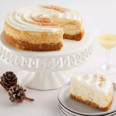 Tarta de queso con ponche de huevo