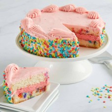 Pastel Funfetti de fresa