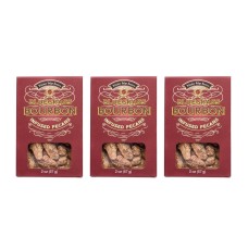 Pecanas con sabor a bourbon Bluegrass de Whiskey Ridge Reserve, caja de 57 g (2 oz) - Paquete de 3