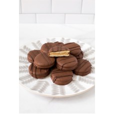 Galletas de mantequilla de cacahuete cubiertas de chocolate - Caja de regalo de 12 unidades