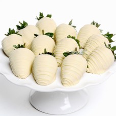 Fresas cubiertas de chocolate blanco (6 fresas)
