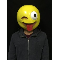Emoji Wink máscara de látex ojo
