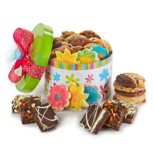 Jardín de galletas y brownies
