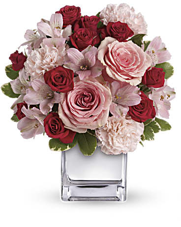 Me encanta ese ramo rosa con rosas (estándar)