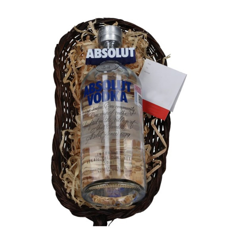 Portavino con Absolut Vodka