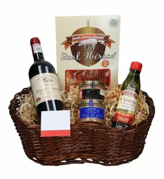 Cesta de Vino Tinto Chateau Capet Begaud