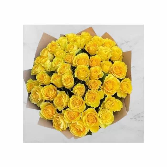 48 rosas amarillas