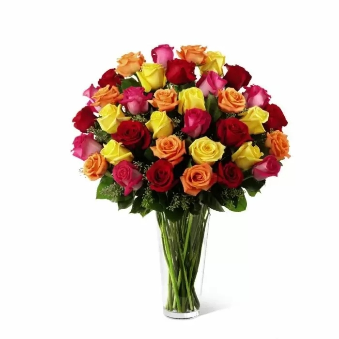 Ramo de Rosas Multicolores