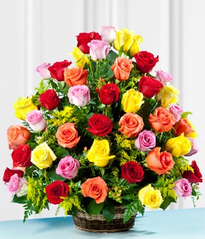 Cesta de Rosas Premium