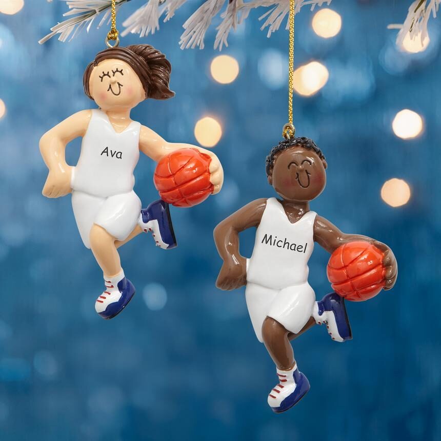 Adorno de jugador de baloncesto