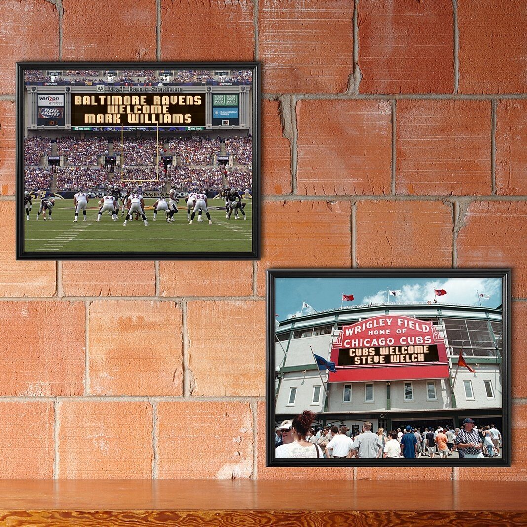 Recuerdos del marcador de lona de la MLB y la NFL