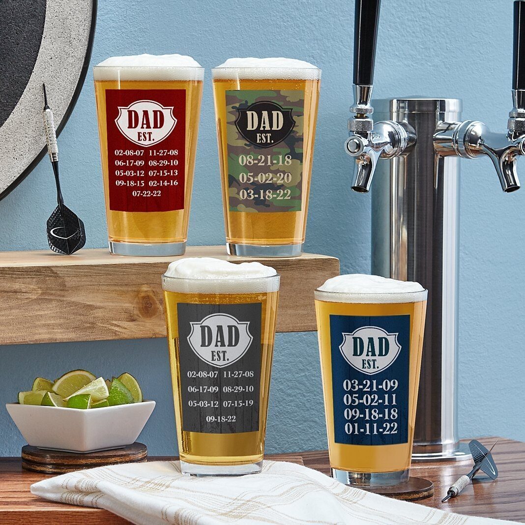 Vaso de cerveza con alfiler (juego individual)
