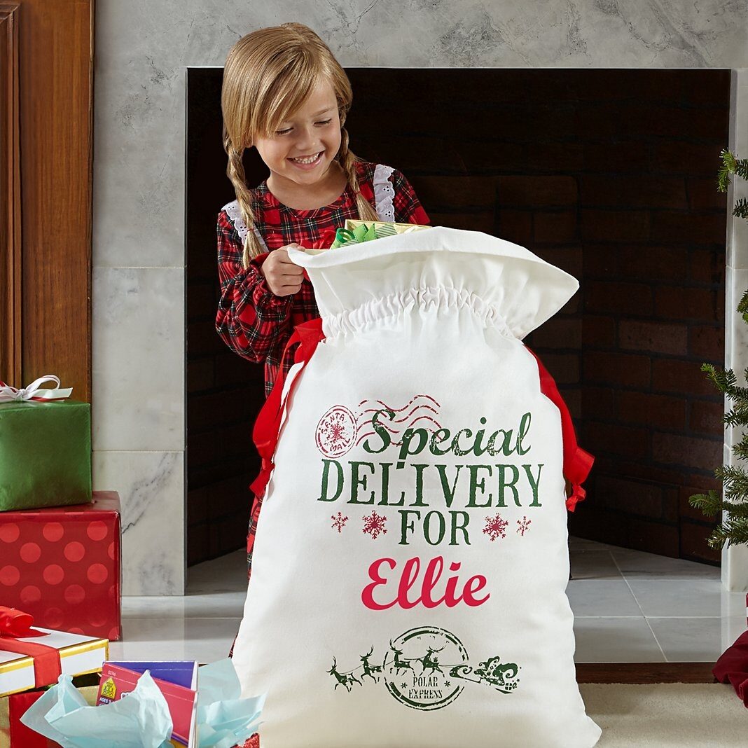Bolsa de regalo extragrande de entrega especial de Papá Noel