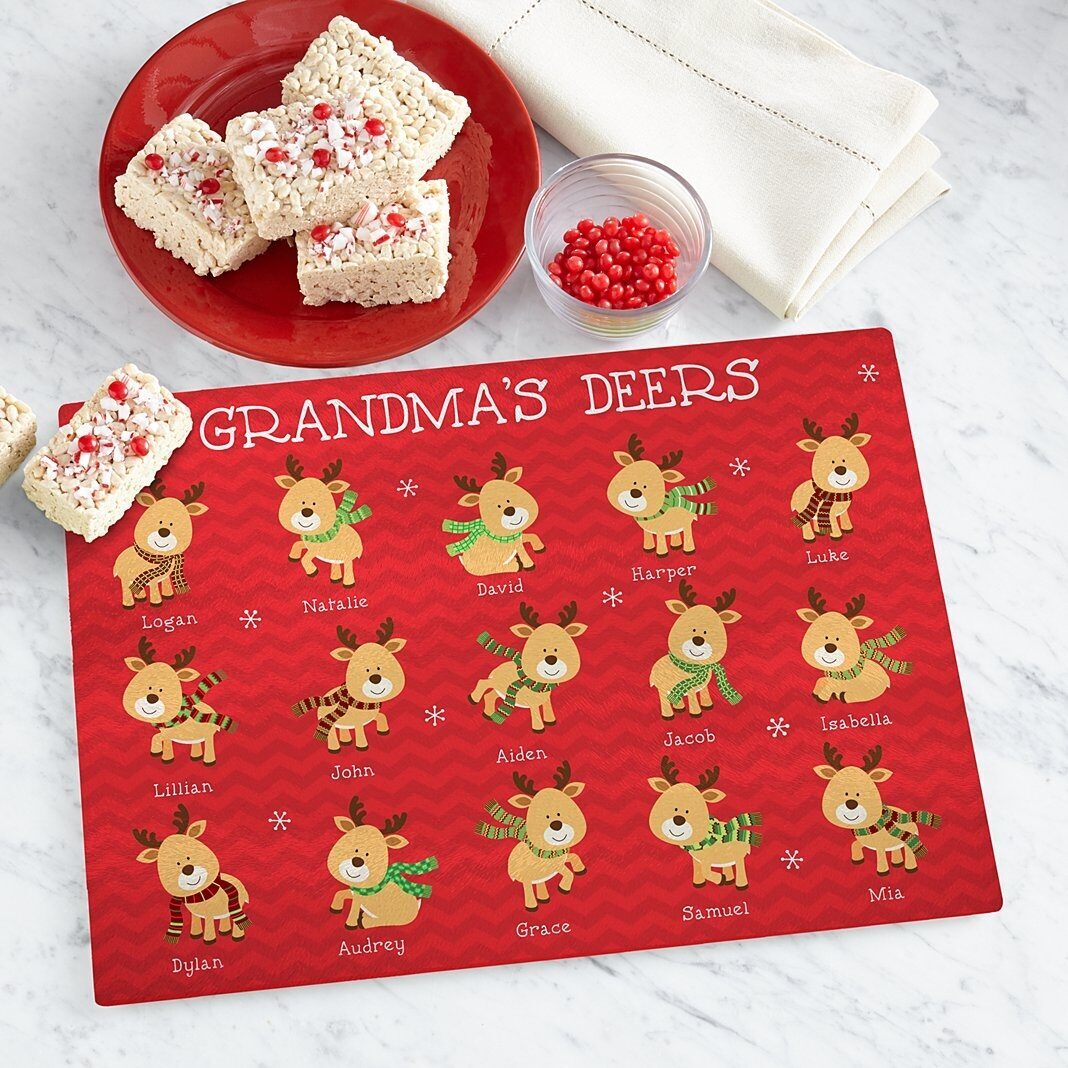 Tabla de cortar de cristal Little Deers