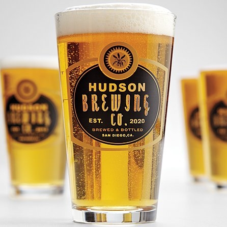 Vasos de cerveza de pinta de cebada personalizados