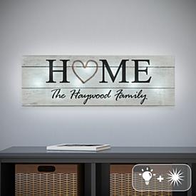 TwinkleBright LED Rústico Home Canvas