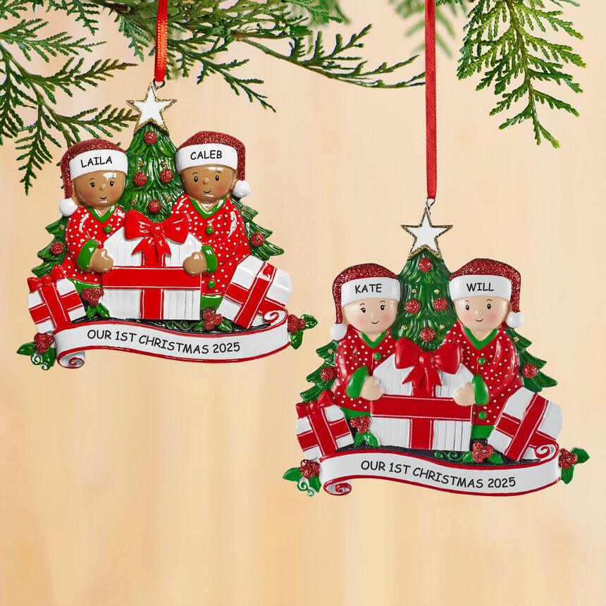 Adorno de apertura de regalos para la familia