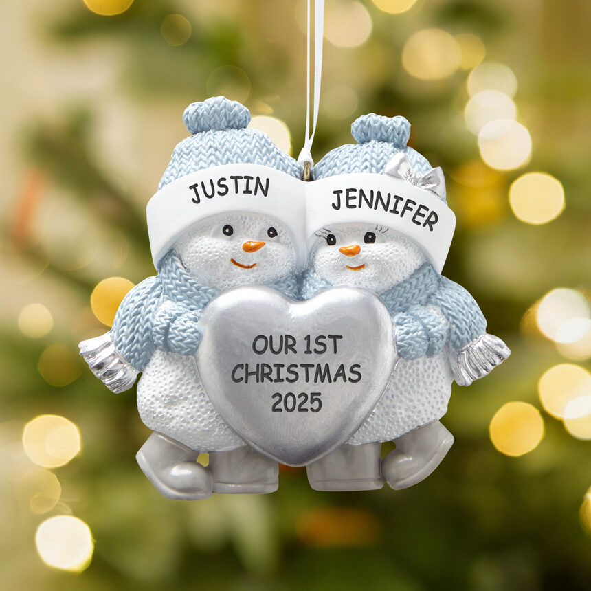 Adorno de pareja original de Snow Buddies