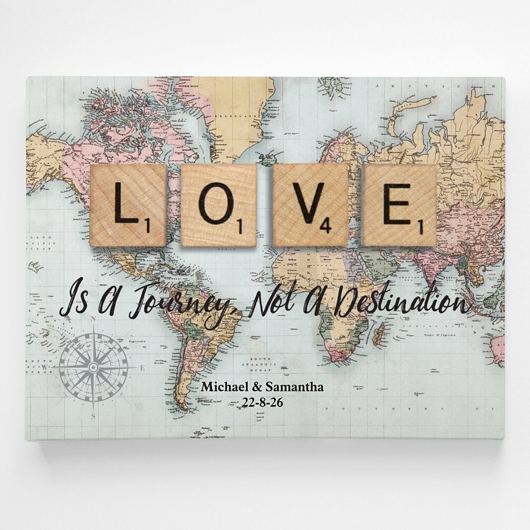El amor es un viaje (Cuadro decorativo de pared)