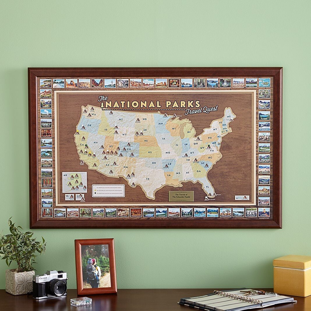 Mapa de destinos de los Parques Nacionales
