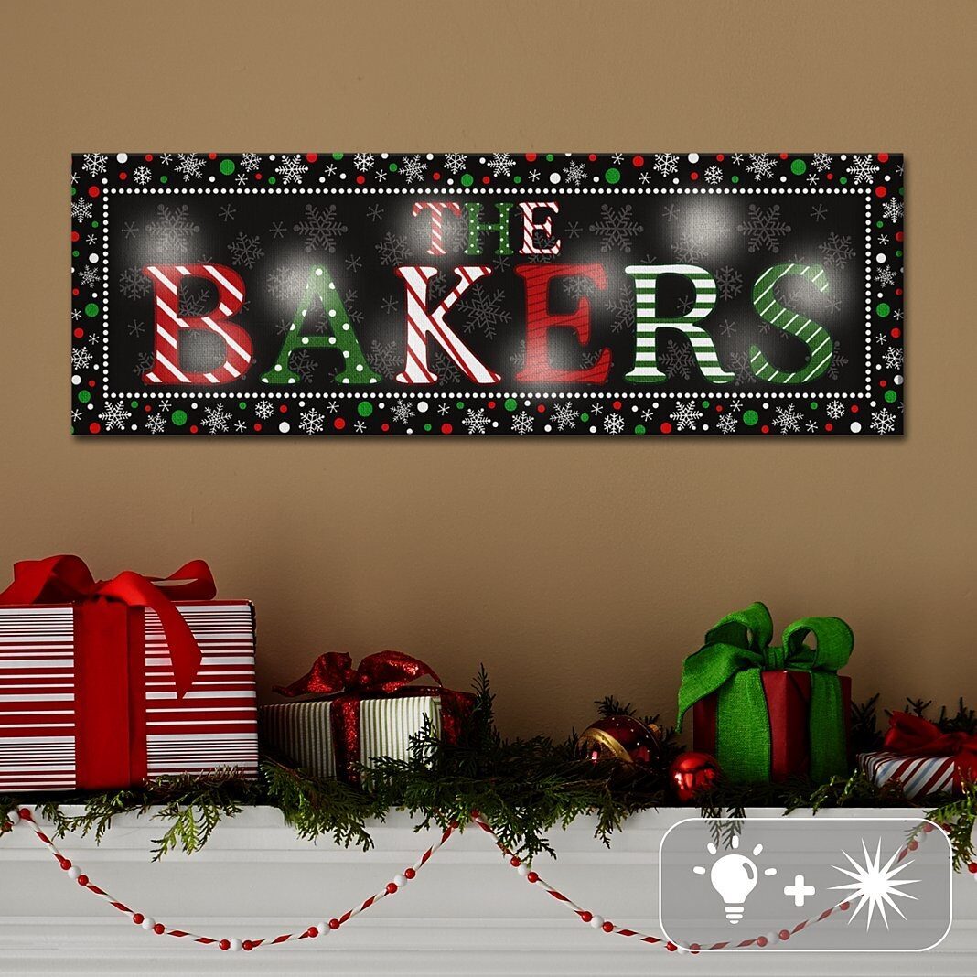 Lienzo LED festivo para nombres TwinkleBright®