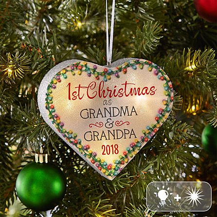 TwinkleBright® LED 1er adorno de corazón navideño