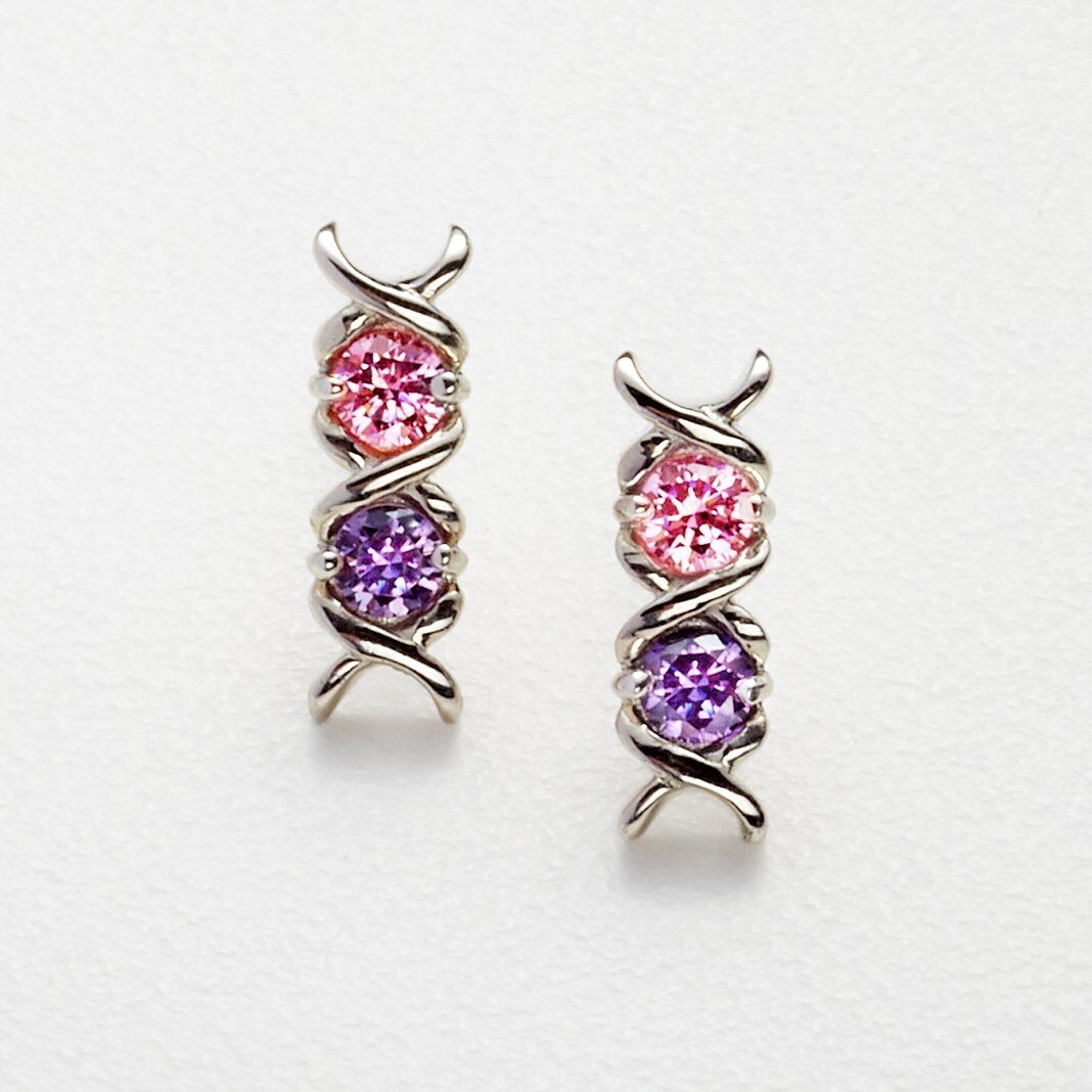 Pendientes XO con piedra natal