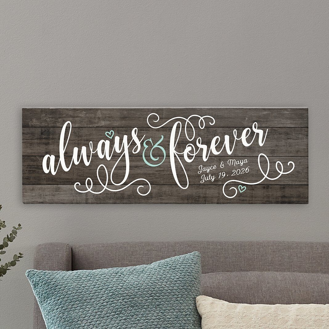 Lienzo Always &amp; Forever (Tamaño (6x18))