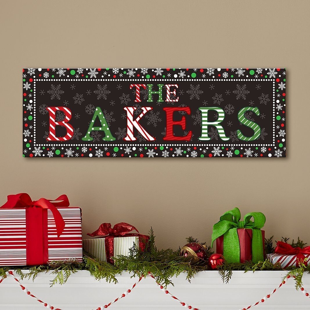 Festive Name Canvas (Canvas)