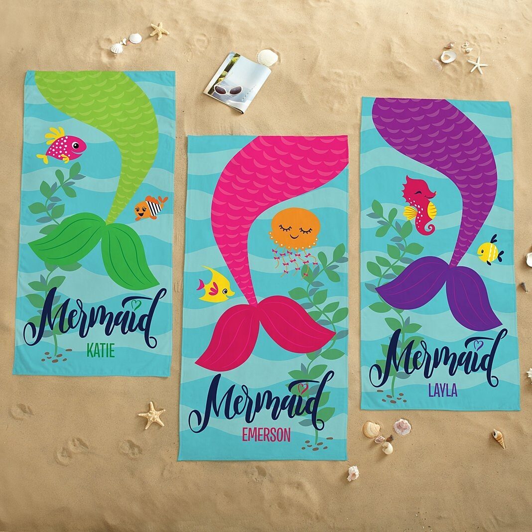 Toalla de playa Just a Mermaid