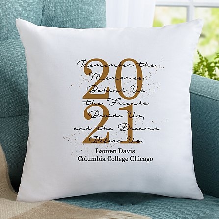 Almohada de recuerdos de graduación