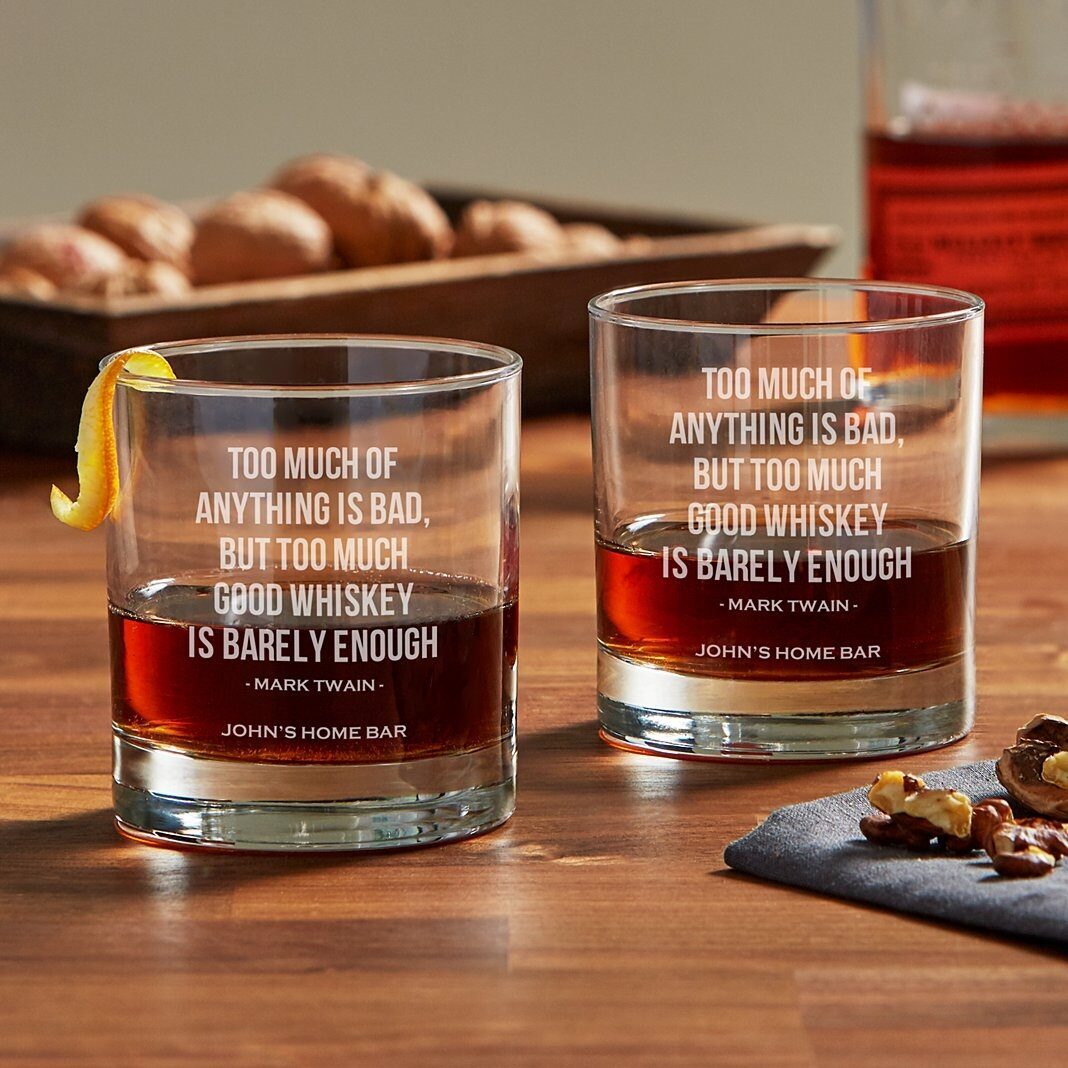 Juego de vasos para amantes del whisky