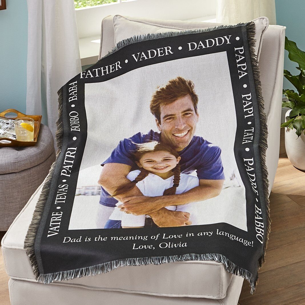Palabras de un padre Photo Throw