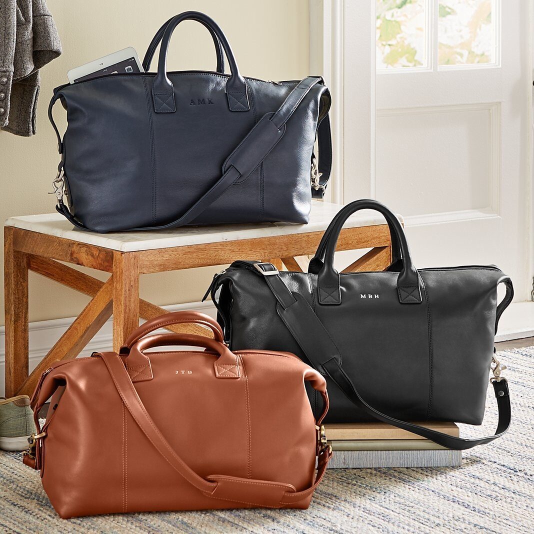 Bolso de fin de semana europeo de cuero