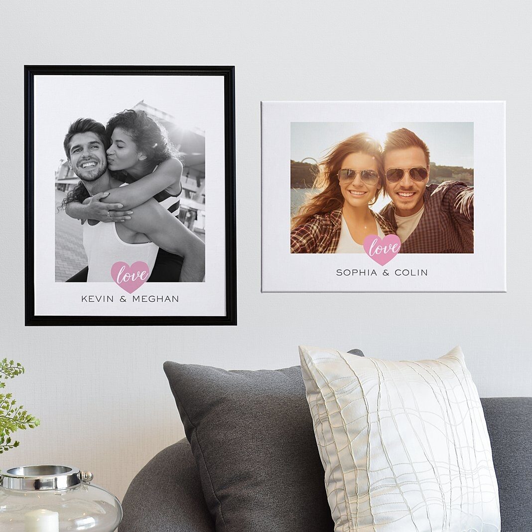 Lienzo fotográfico de amor verdadero