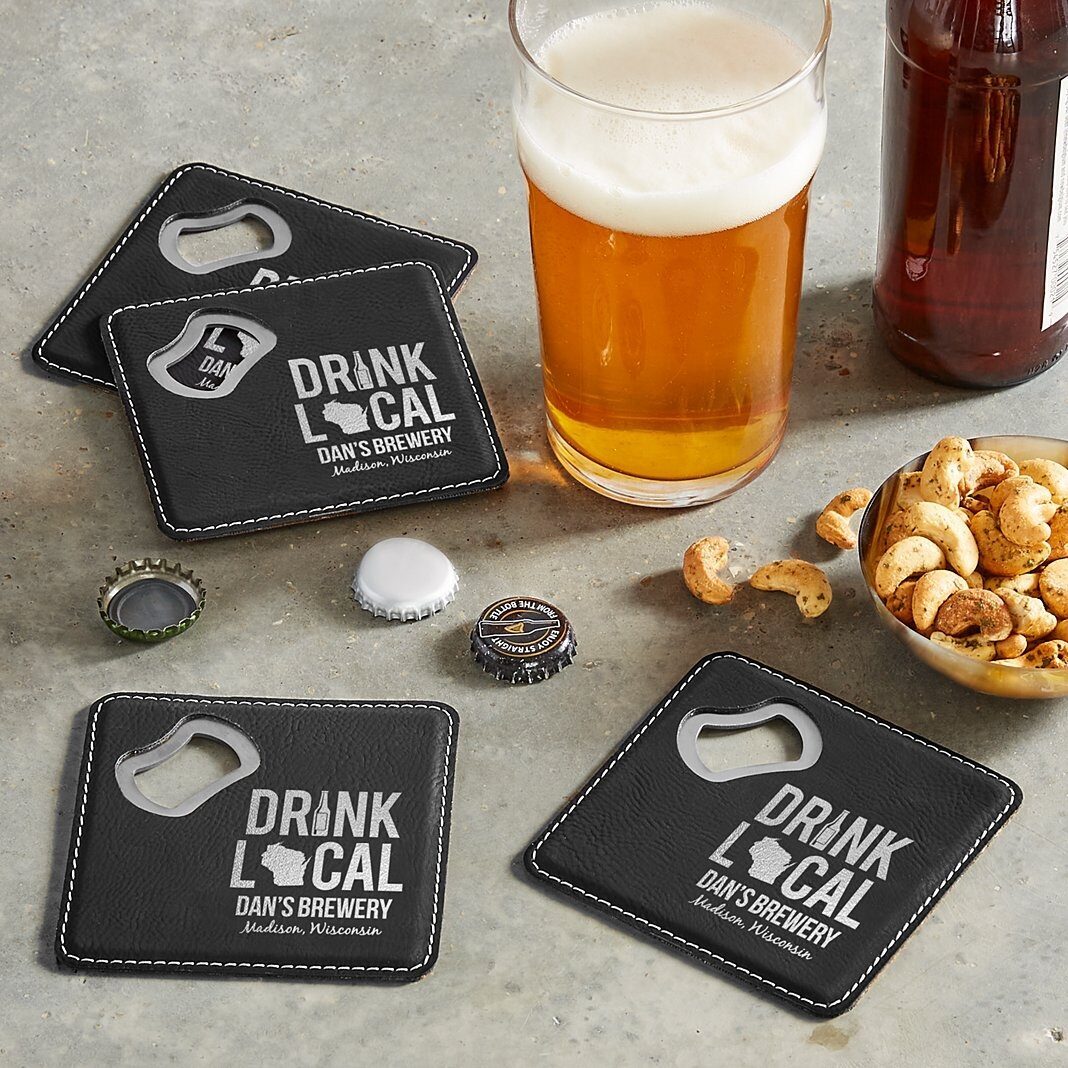 Posavasos para abrir botellas de Drink Local