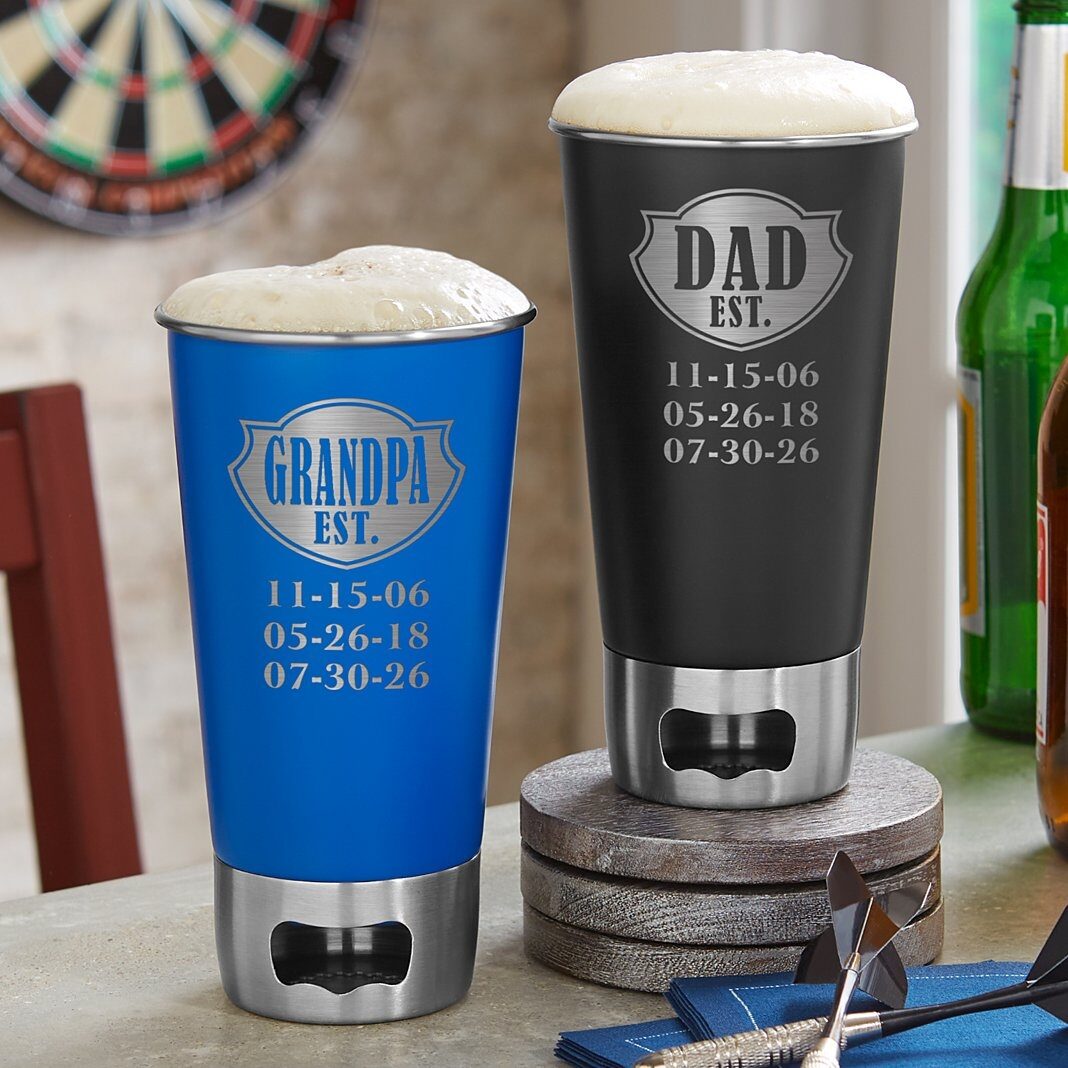 Vaso abridor de botellas de cerveza establecido