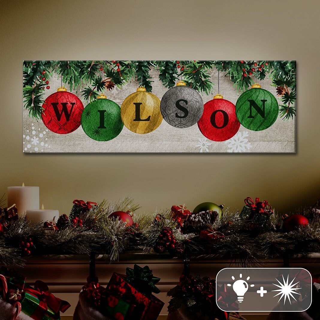 Lienzo con adornos clásicos LED TwinkleBright