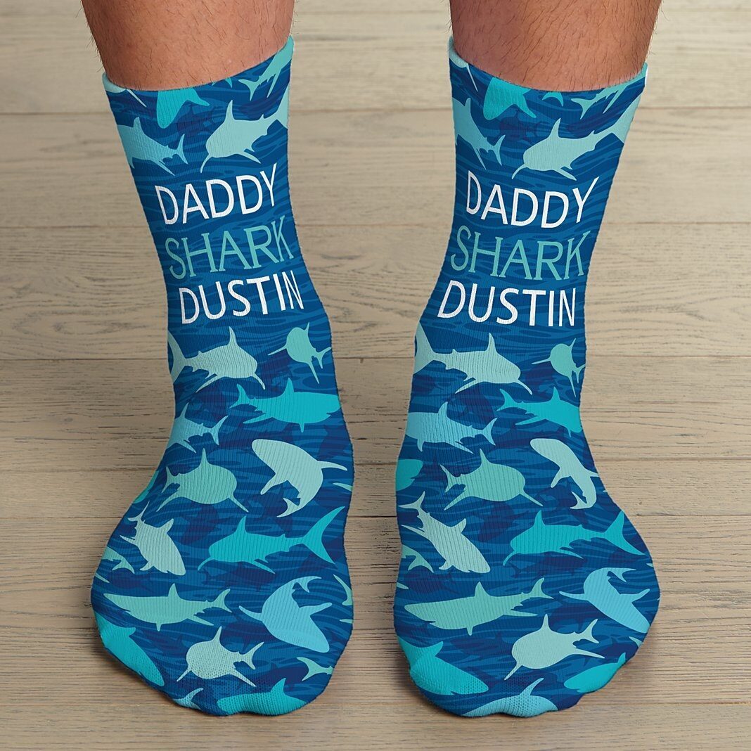 Calcetines de papá tiburón
