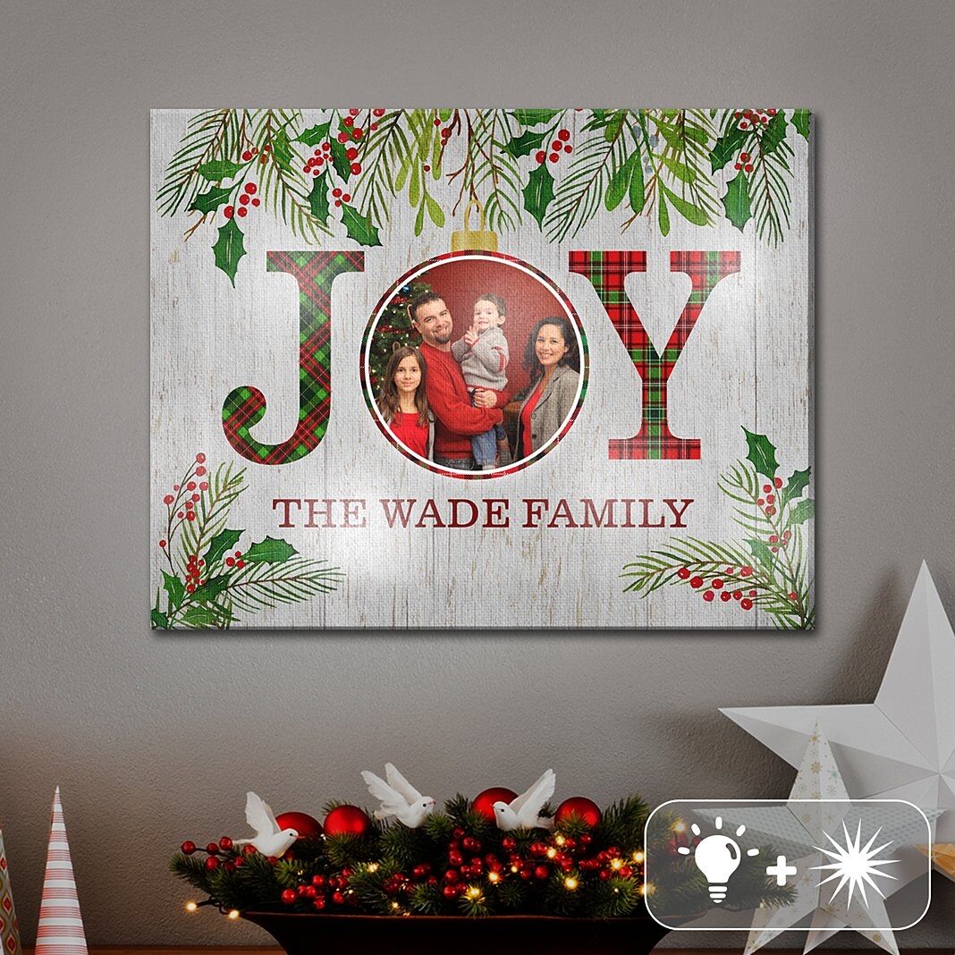 Lienzo fotográfico LED Christmas Joy TwinkleBright