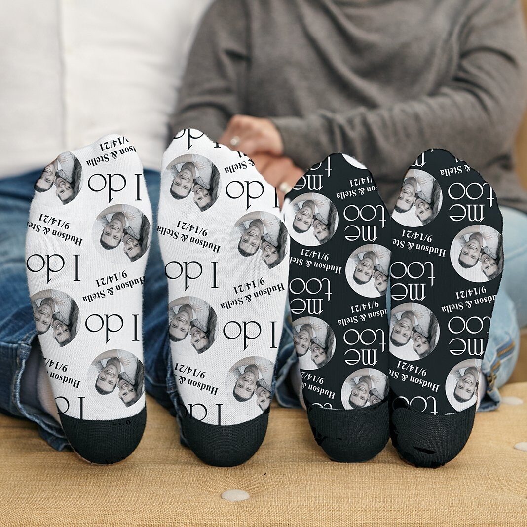 Calcetines con fotos "Yo sí, yo también"