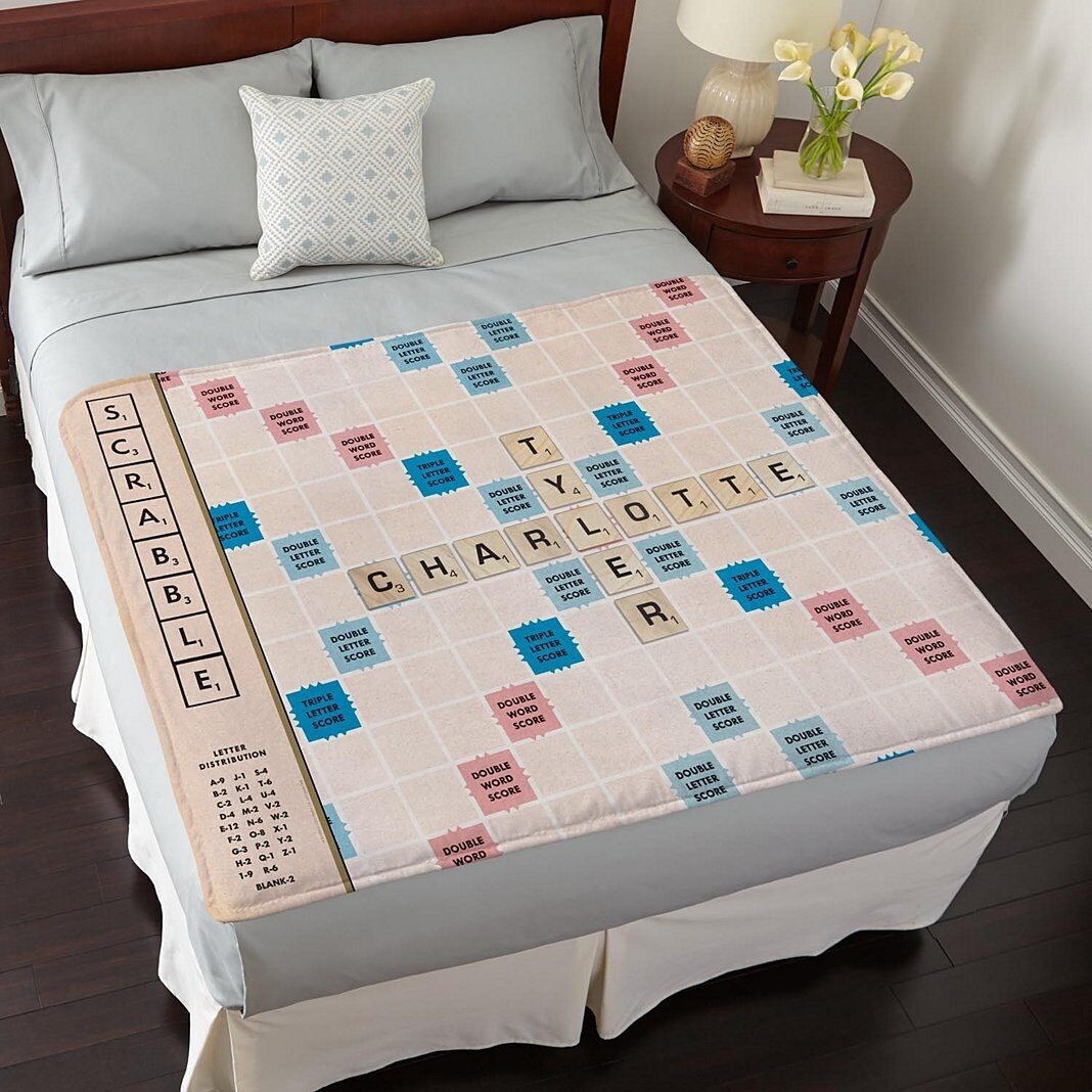 Manta de peluche para parejas de SCRABBLE®