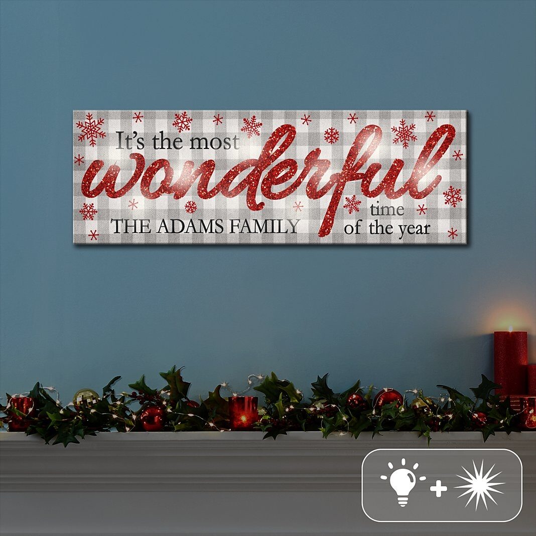 Lienzo LED Twinklebright® - Maravillosa época del año