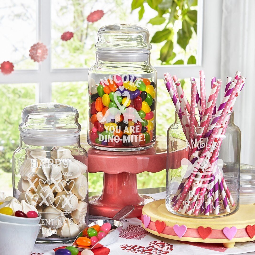 Tarro de cristal para caramelos con forma de golosina