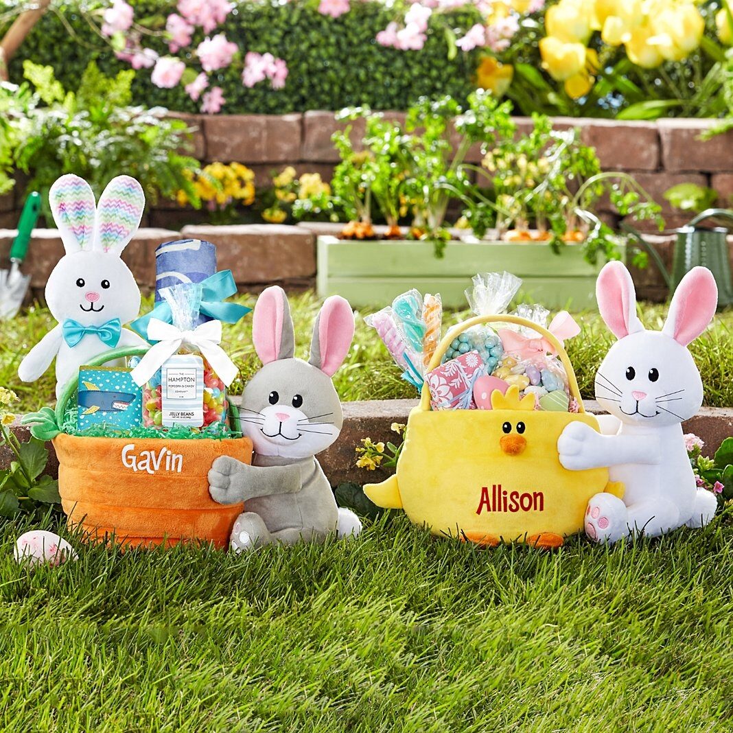 Cesta de Pascua con forma de conejito Hop Along
