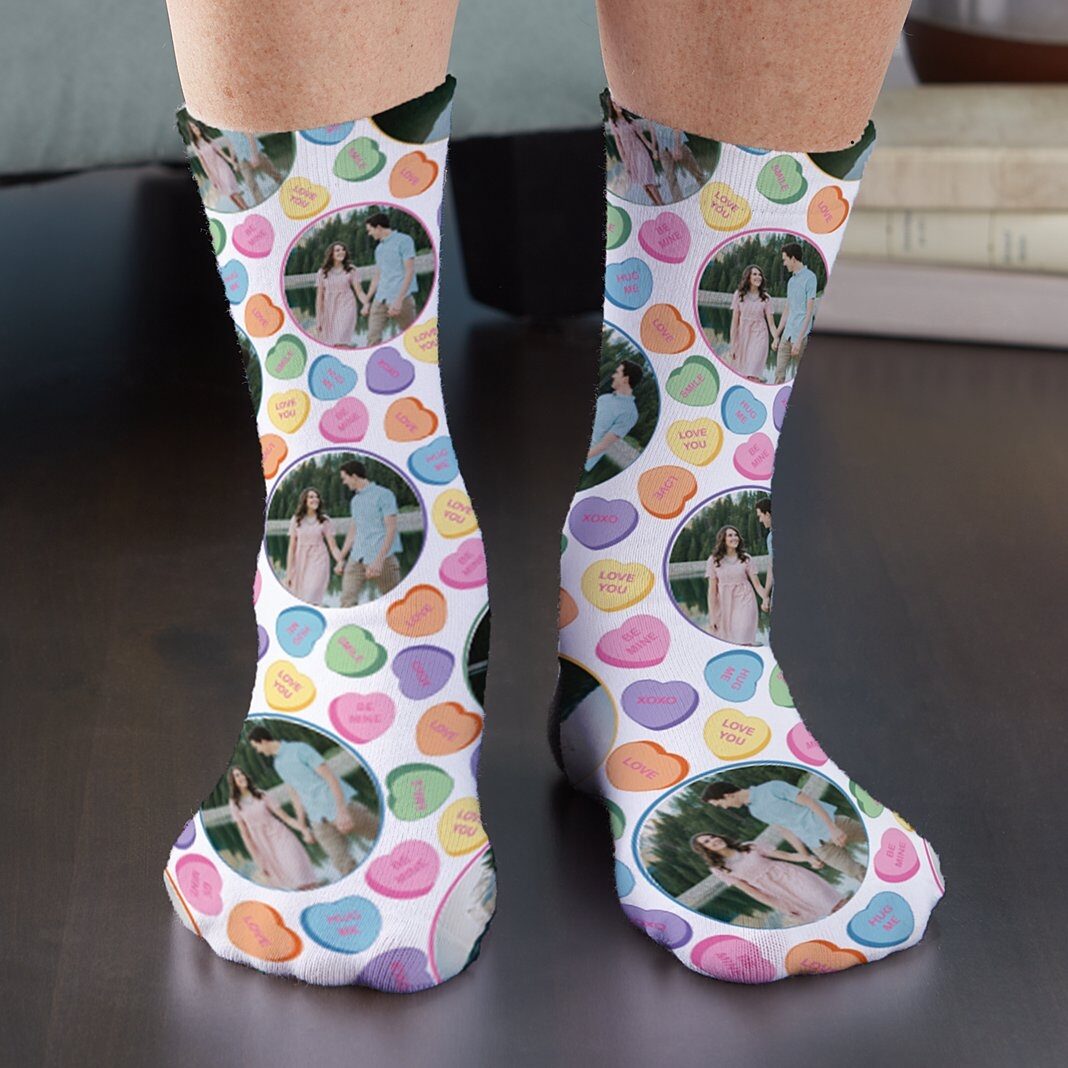 Calcetines con mensaje de corazón